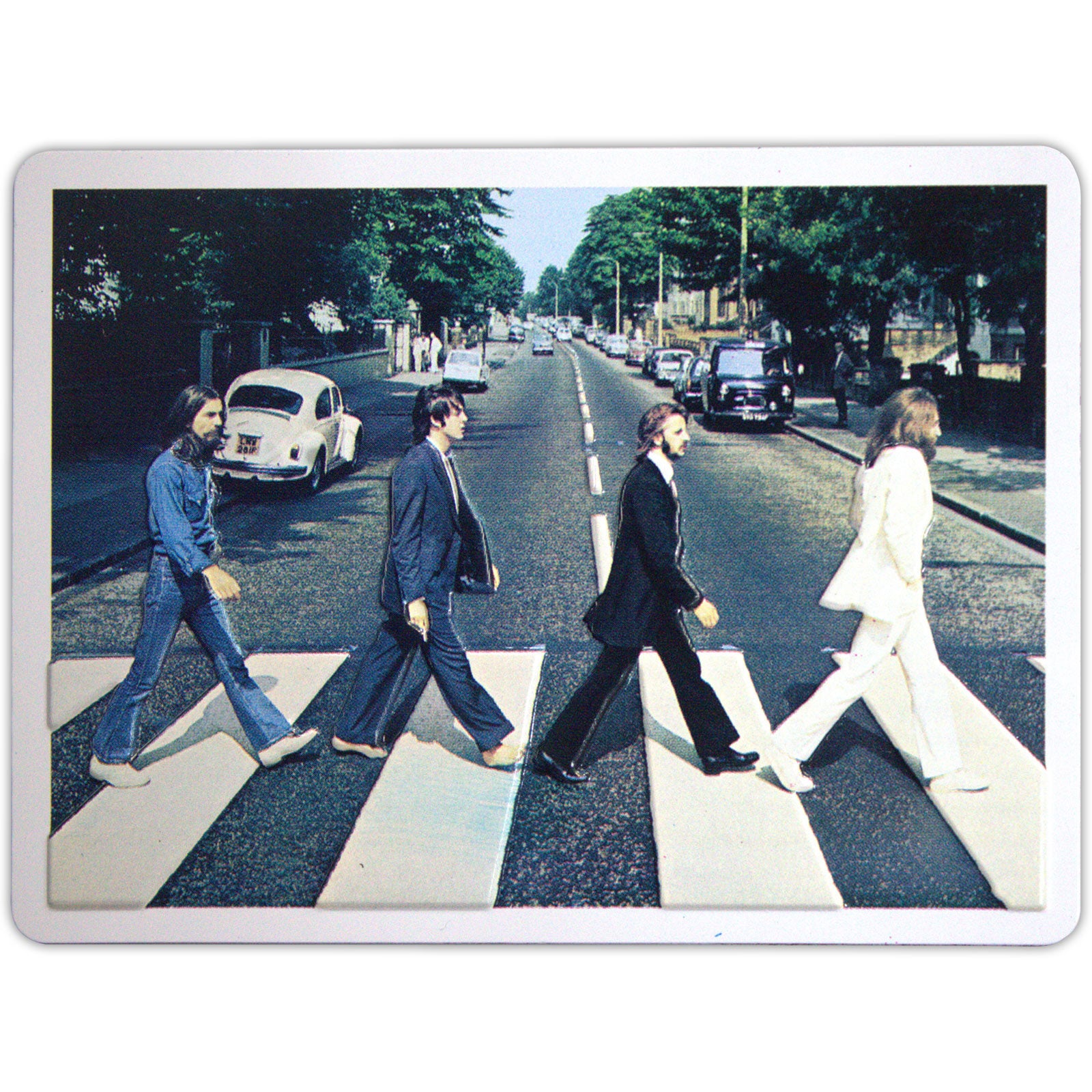 The Beatles Fridge Magnet: Abbey Road Embossed