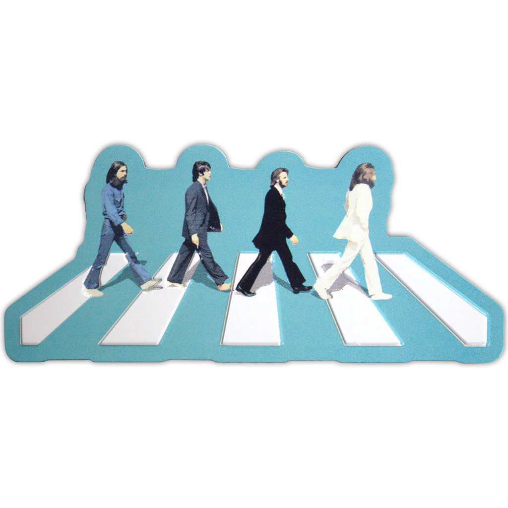 The Beatles Fridge Magnet: Abbey Road Crossing Embossed