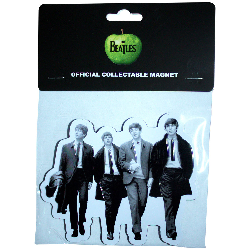 The Beatles Fridge Magnet: Walking In London Embossed