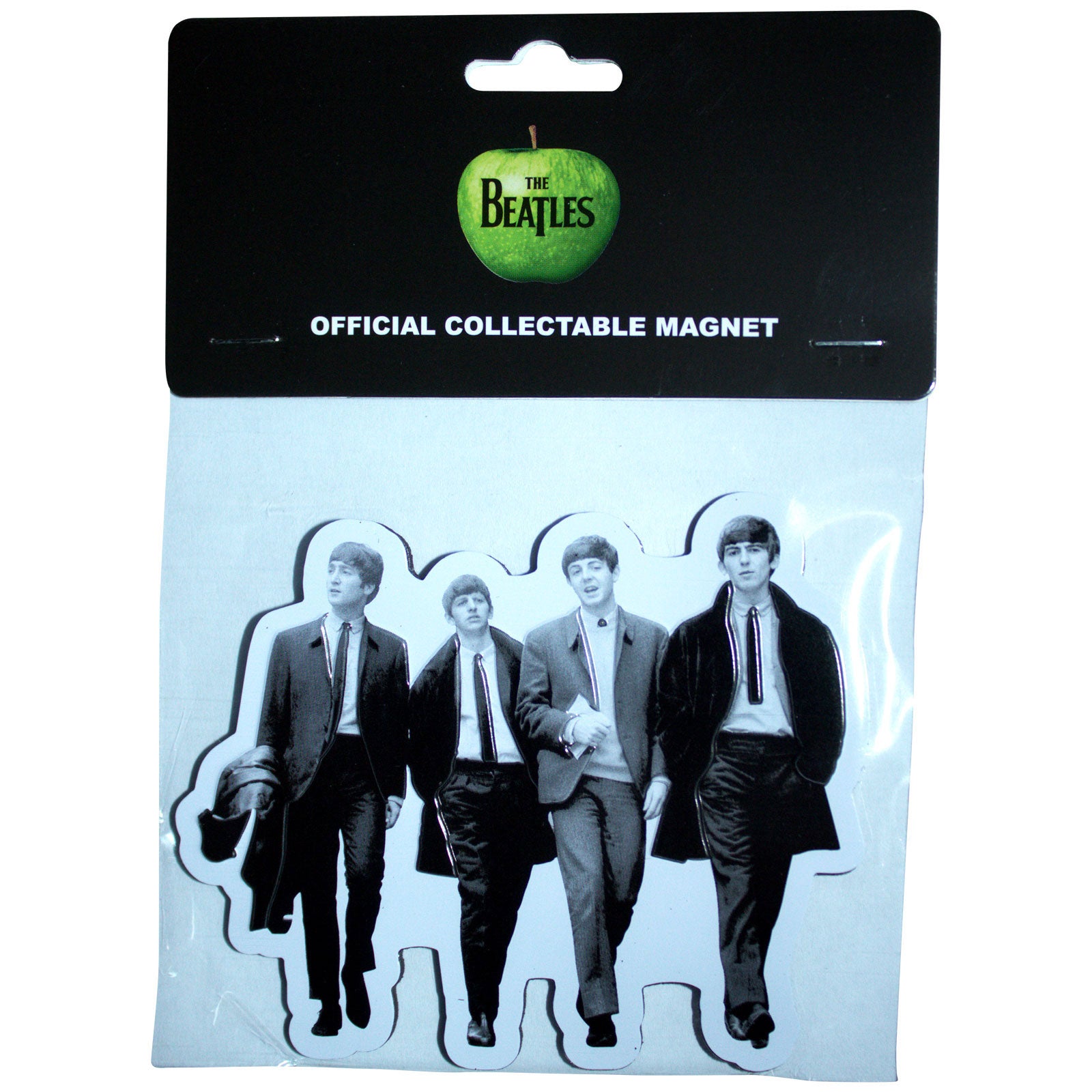 The Beatles Fridge Magnet: Walking In London Embossed