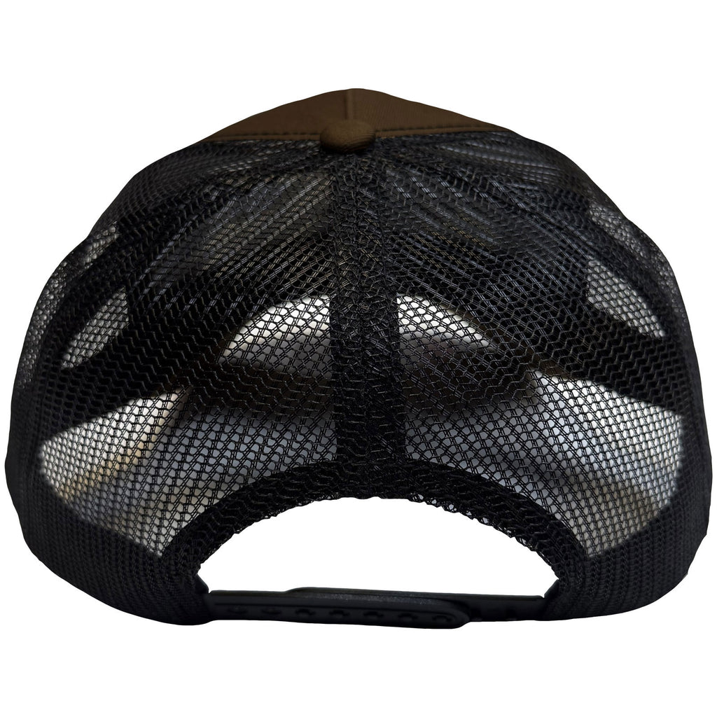 The Beatles Unisex Mesh Back Cap: Drop T Logo & Apple (Brown & Black)