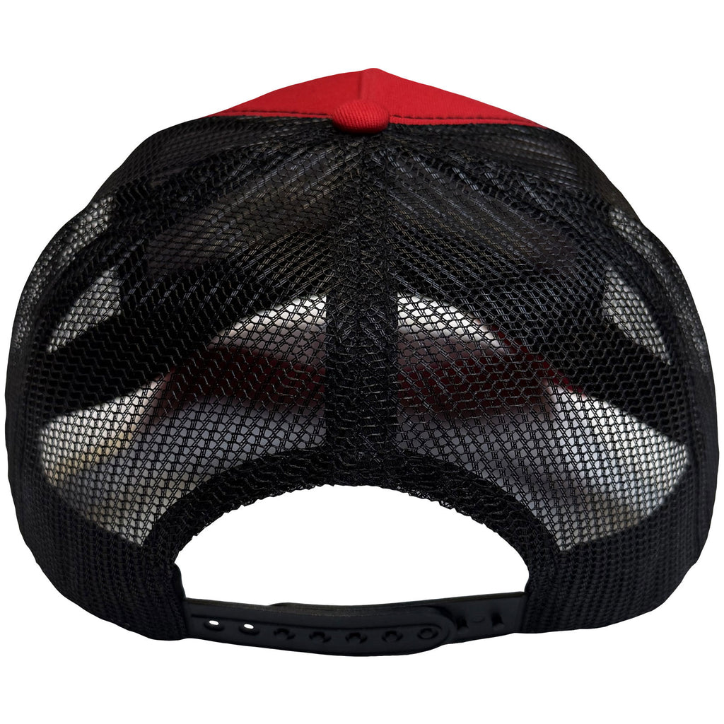 The Beatles Unisex Mesh Back Cap: Drop T Logo & Apple (Red & Black)