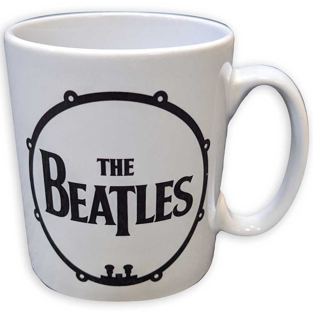 The Beatles Unboxed Mug: Drum & Apple (White)