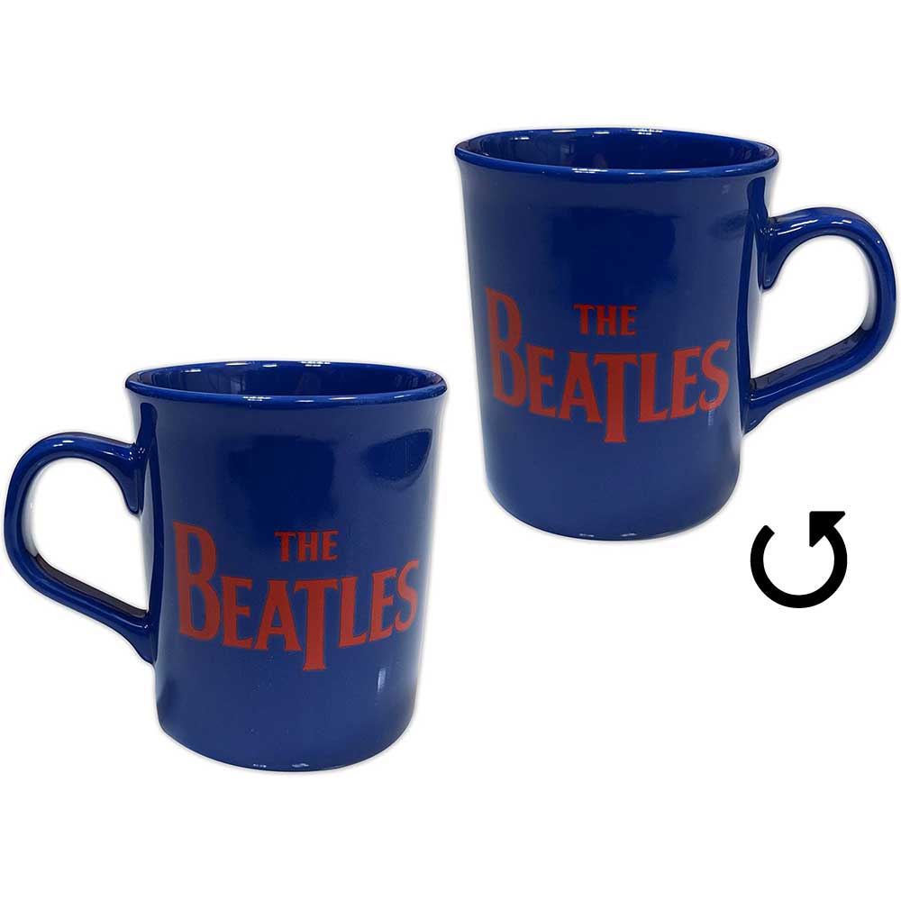 The Beatles Unboxed Mug: Red Drop T Logo (Blue)