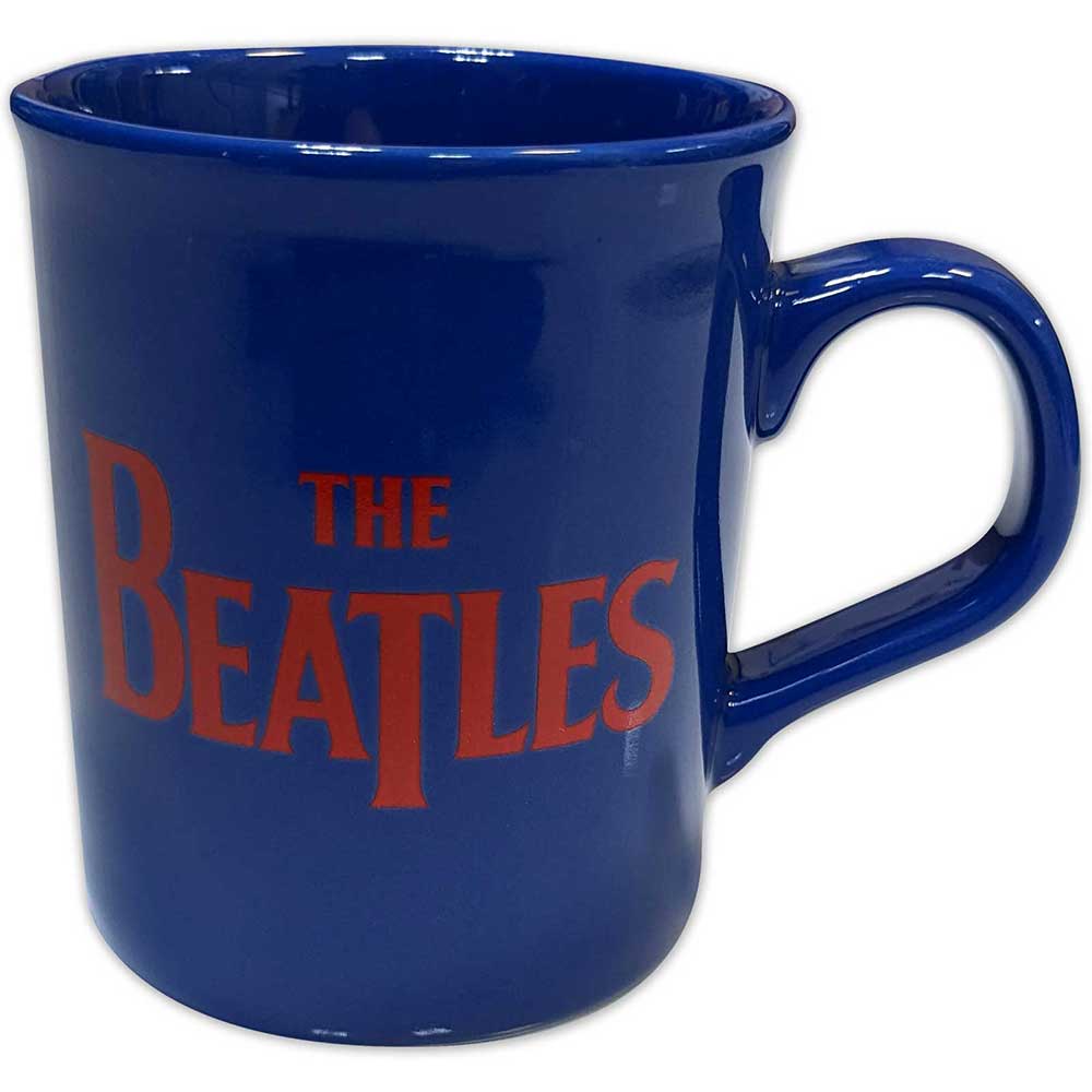 The Beatles Unboxed Mug: Red Drop T Logo (Blue)