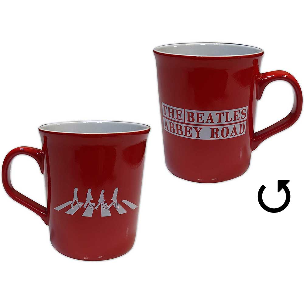 The Beatles Unboxed Mug: Abbey Road Crossing (Red)