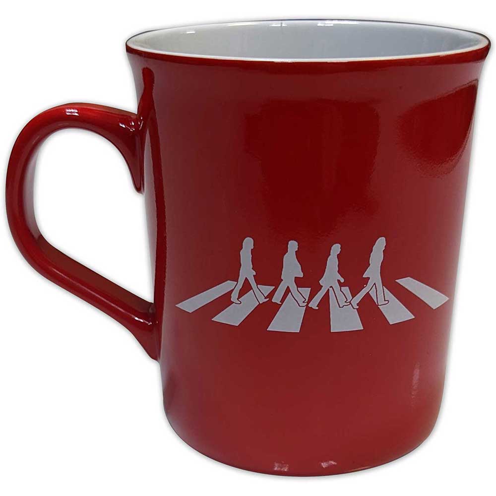 The Beatles Unboxed Mug: Abbey Road Crossing (Red)