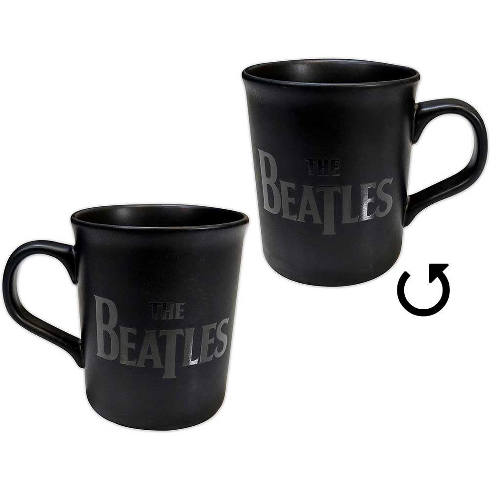 The Beatles Unboxed Mug: Drop T Logo Matte (Black)