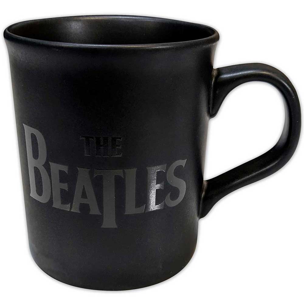 The Beatles Unboxed Mug: Drop T Logo Matte (Black)
