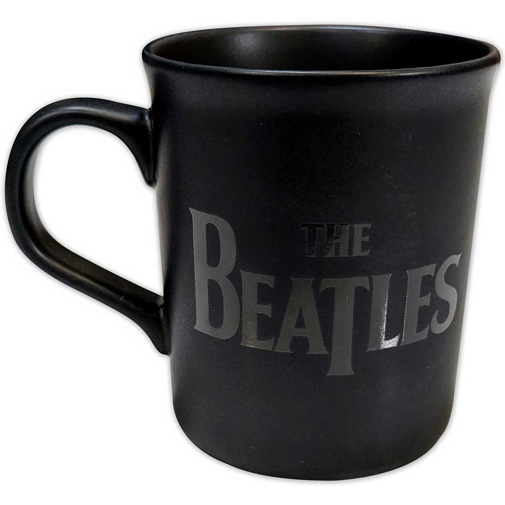 The Beatles Unboxed Mug: Drop T Logo Matte (Black)