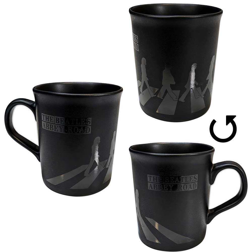 The Beatles Unboxed Mug: Abbey Road Crossing Matte (Black)