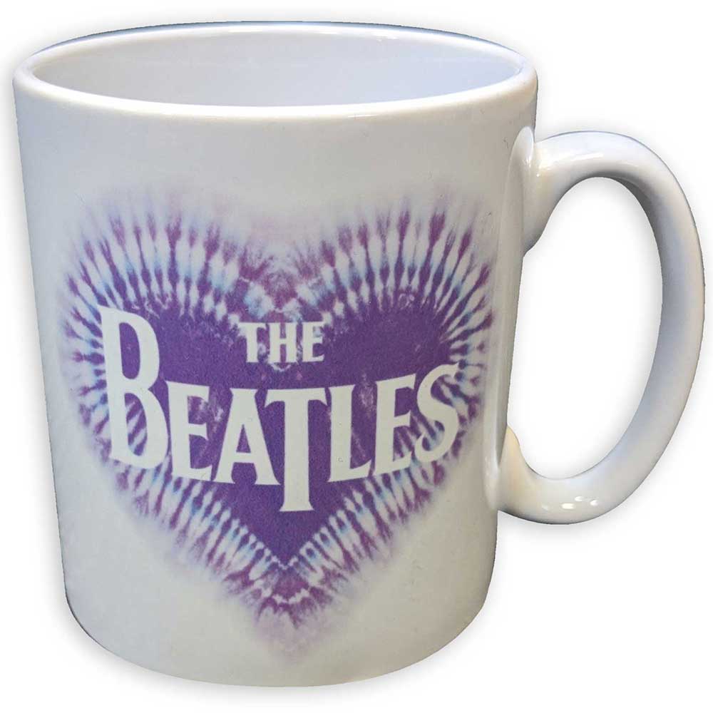 The Beatles Unboxed Mug: Heart & Drop T Logo (White)