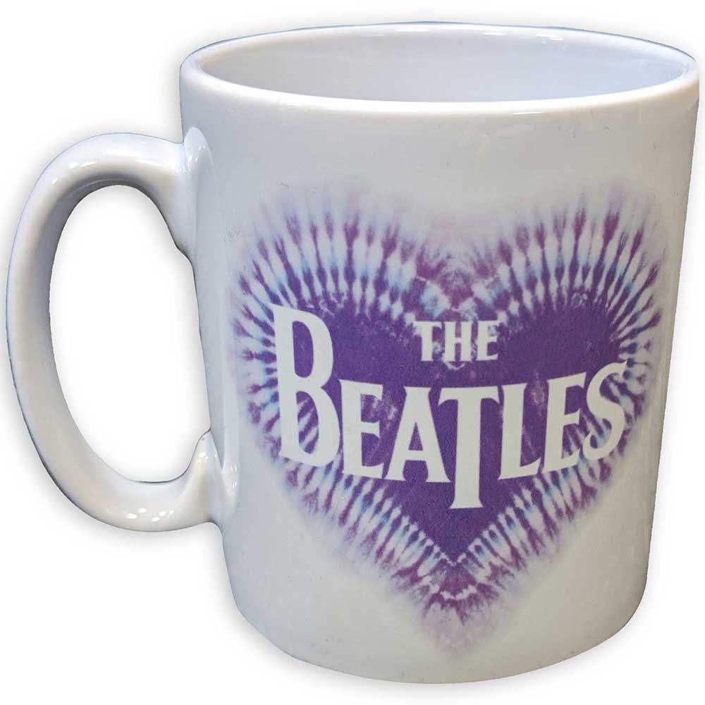 The Beatles Unboxed Mug: Heart & Drop T Logo (White)