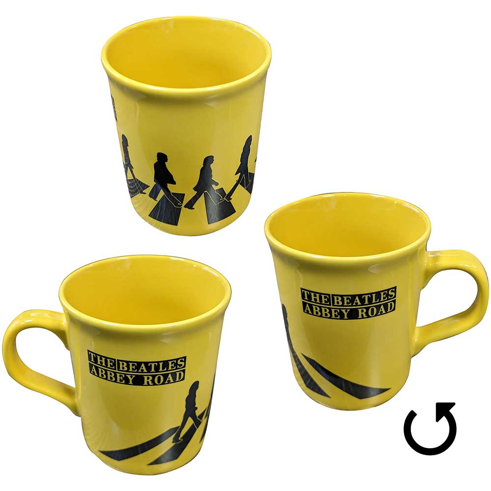 The Beatles Unboxed Mug: Abbey Road Silhouettes (Yellow)