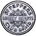 The Beatles Standard Patch: Sgt Pepper Drum B&W