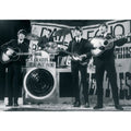 The Beatles Postcard: Daily Echo On Stage Performance (Black & White)