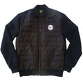 The Beatles Unisex Quilted Jacket: Drum Logo (Black)