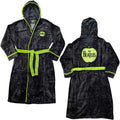 The Beatles Unisex Bathrobe: Apple (Black) (Back Print)