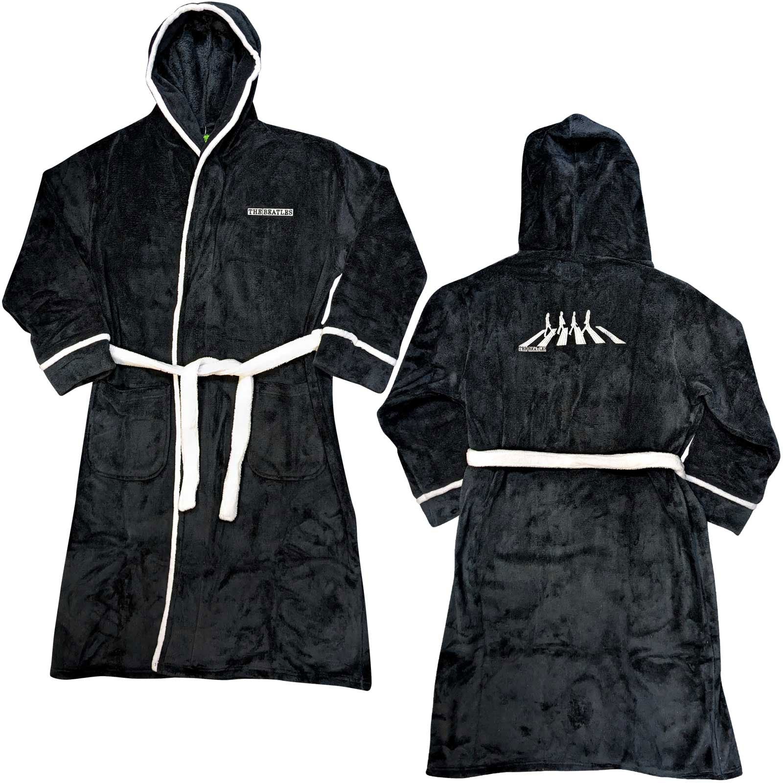 The Beatles Unisex Bathrobe: Abbey Road (Black & White) (Back Print)