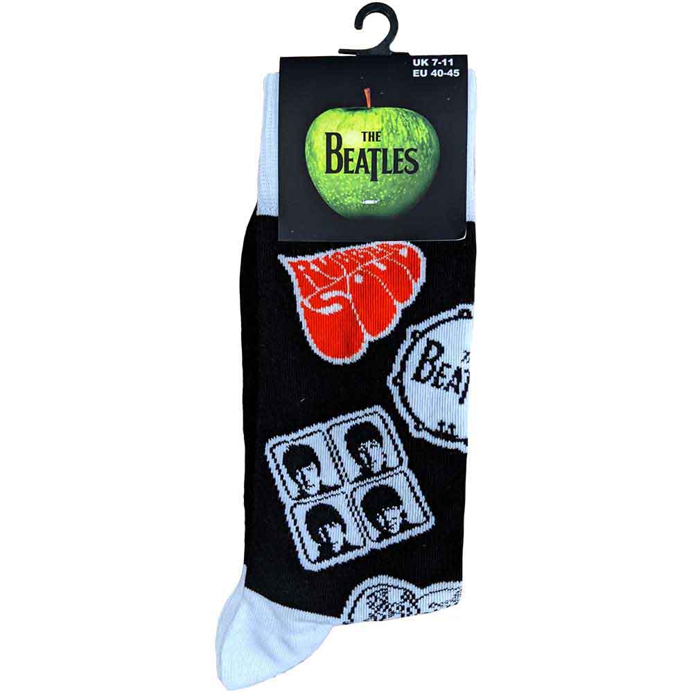The Beatles Unisex Ankle Socks: Icons (Black) (UK Size 7 - 11)