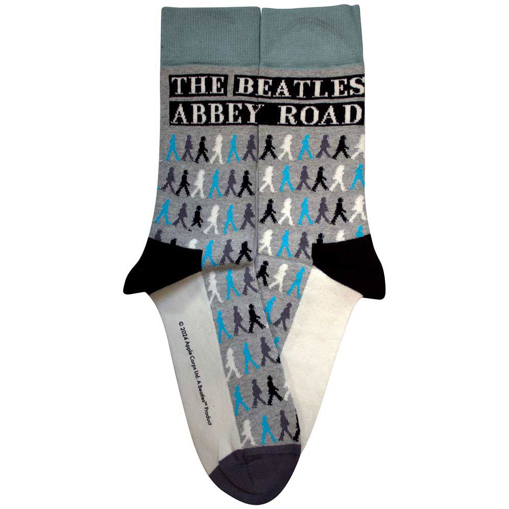 The Beatles Unisex Ankle Socks: Abbey Road Colours Crossing Repeat (Grey)