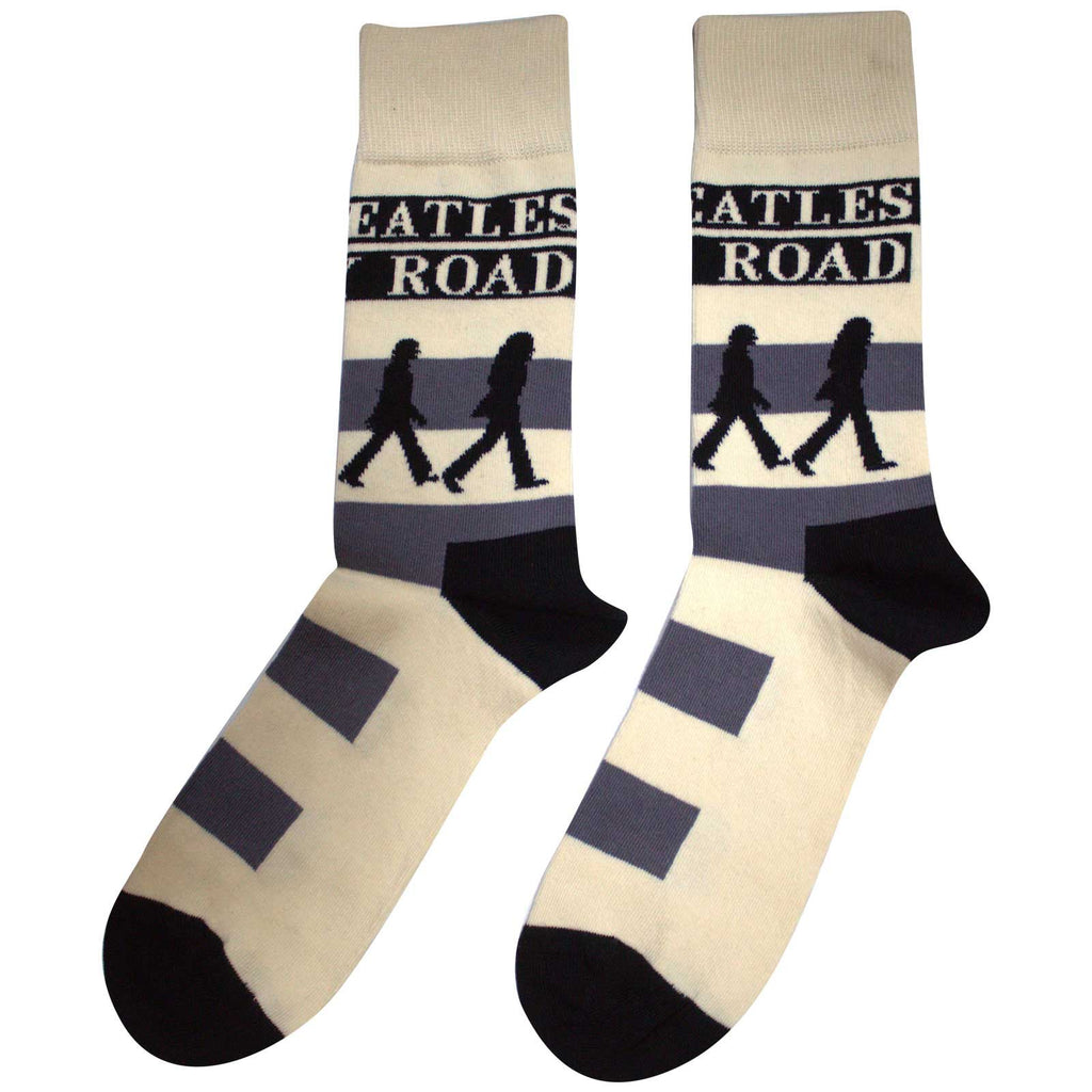 The Beatles Unisex Ankle Socks: Abbey Road Crossing (Natural) (UK Size 7 - 11)