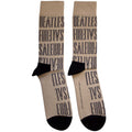 The Beatles Unisex Ankle Socks: For Sale Text Outlines Repeat (Sand)