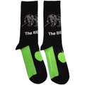 The Beatles Unisex Ankle Socks: White Album Faces Outlines & Apple (Black)