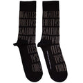The Beatles Unisex Ankle Socks: For Sale Text Outlines Repeat (Black)