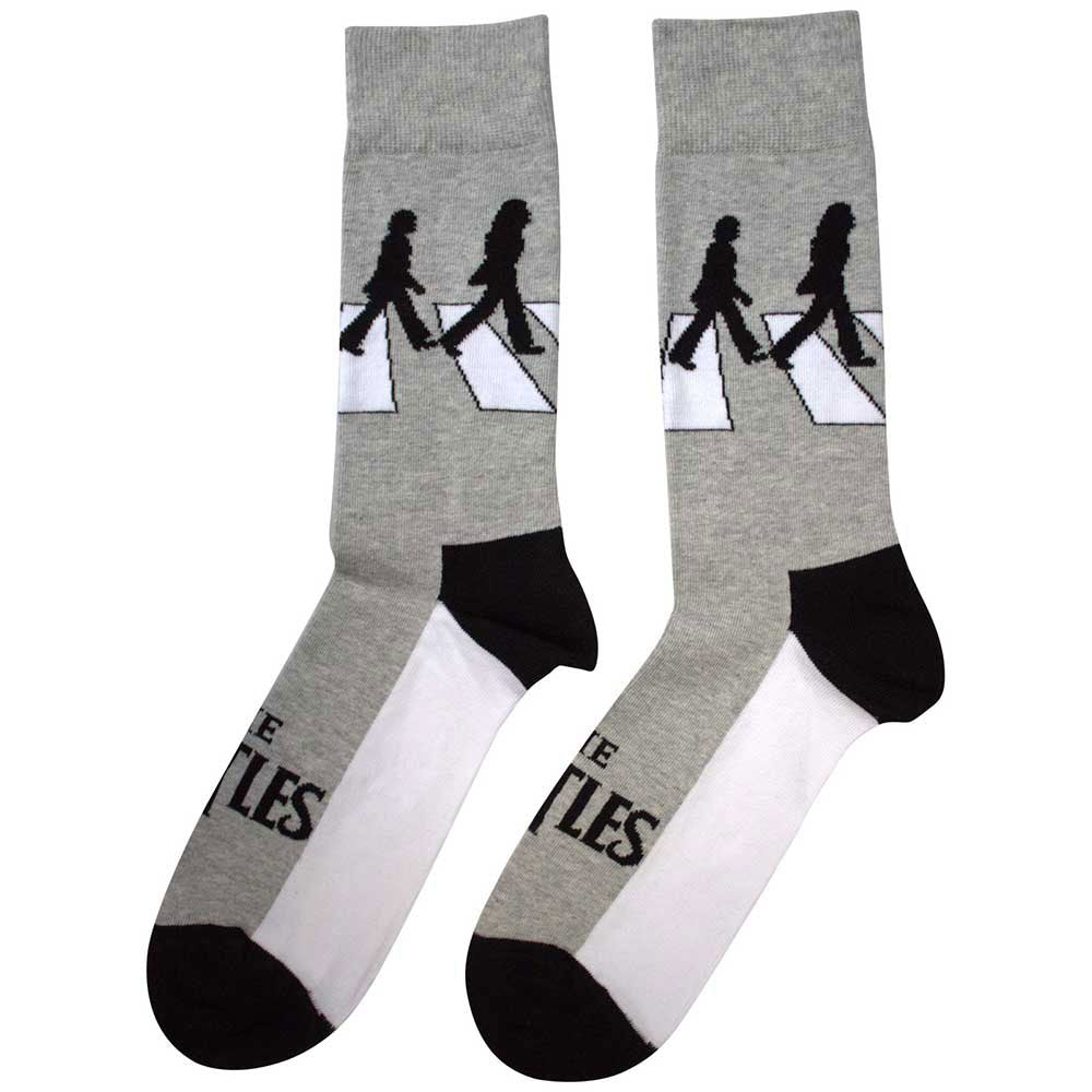 The Beatles Unisex Ankle Socks: Abbey Road Silhouettes (Grey) (UK Size 4 - 7)