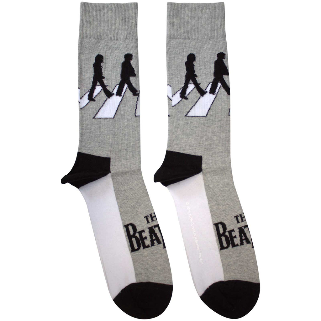 The Beatles Unisex Ankle Socks: Abbey Road Silhouettes (Grey)