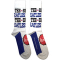 The Beatles Unisex Ankle Socks: Budokan Poster & Drum Logo (White)