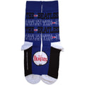 The Beatles Unisex Ankle Socks: Budokan Poster & Drum Logo (Blue)