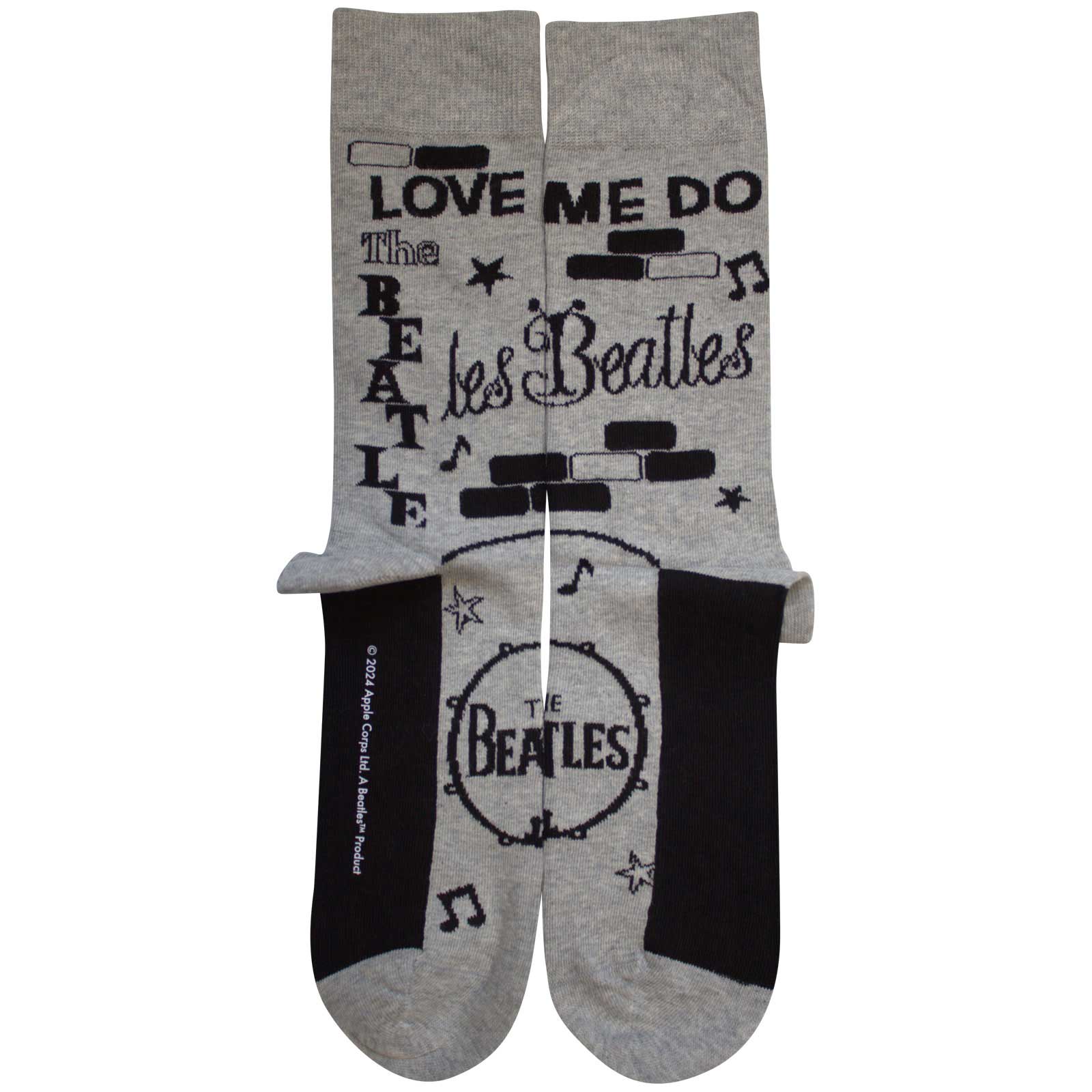 The Beatles Unisex Ankle Socks: Cavern (Grey)