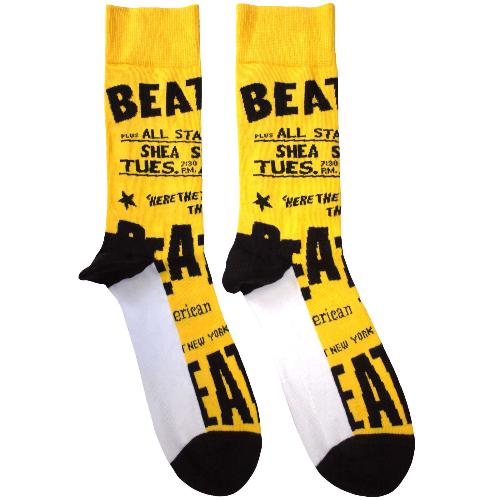 The Beatles Unisex Ankle Socks: USA (Yellow)