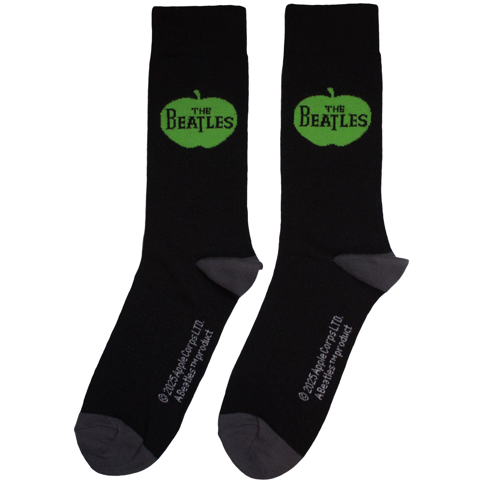 The Beatles Unisex Ankle Socks: Apple (Black) (UK Size 6 - 11)
