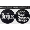The Beatles Turntable Slipmat Set: Drop T Logo & JPGR