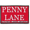 The Beatles Standard Patch: Penny Lane Red (Red)