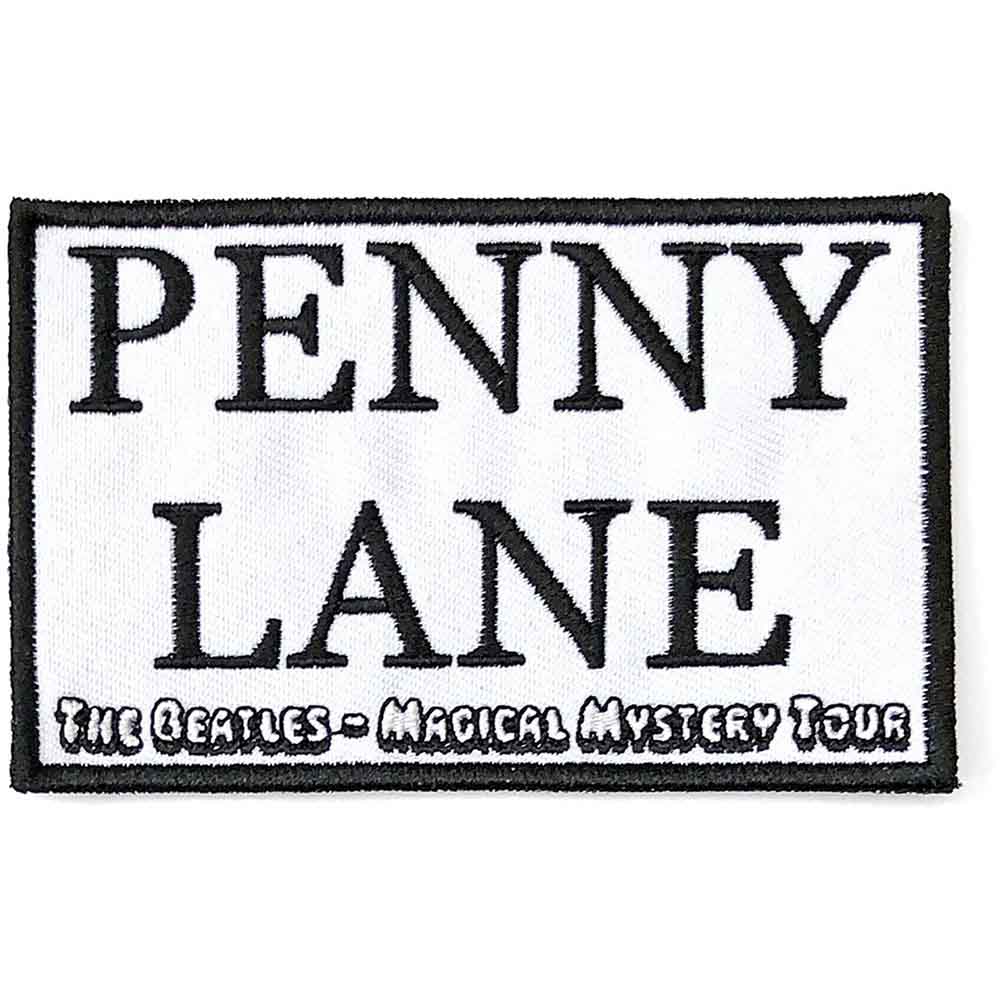 The Beatles Standard Patch: Penny Lane White (White)