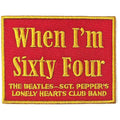 The Beatles Standard Patch: When I'm Sixty Four