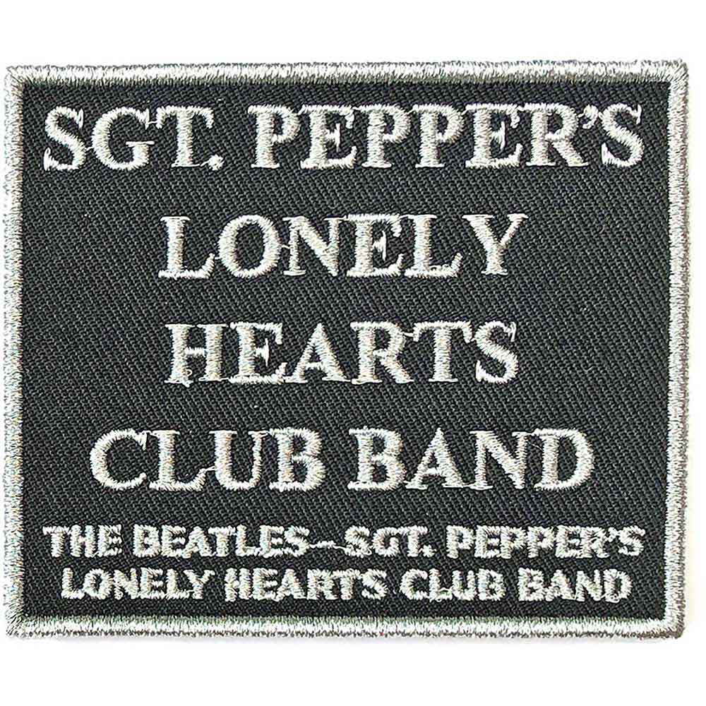 The Beatles Standard Patch: Sgt. Pepper's.Black (Black)