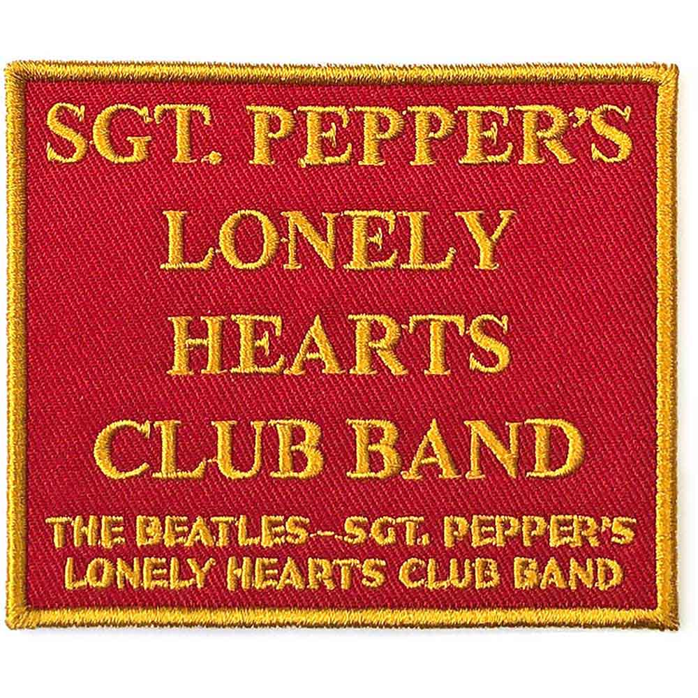 The Beatles Standard Patch: Sgt. Pepper's.Red (Red)