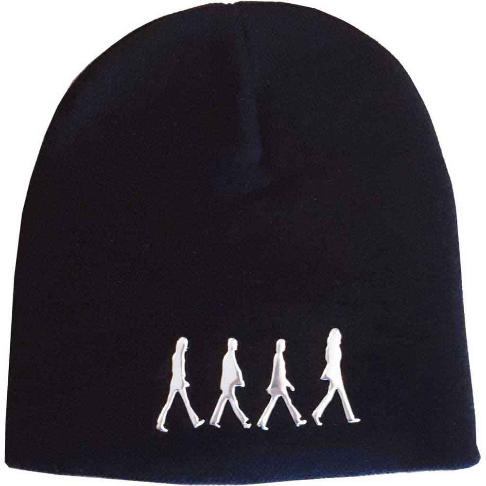 The Beatles Unisex Beanie Hat: Sonic Silver Abbey Road (Black)