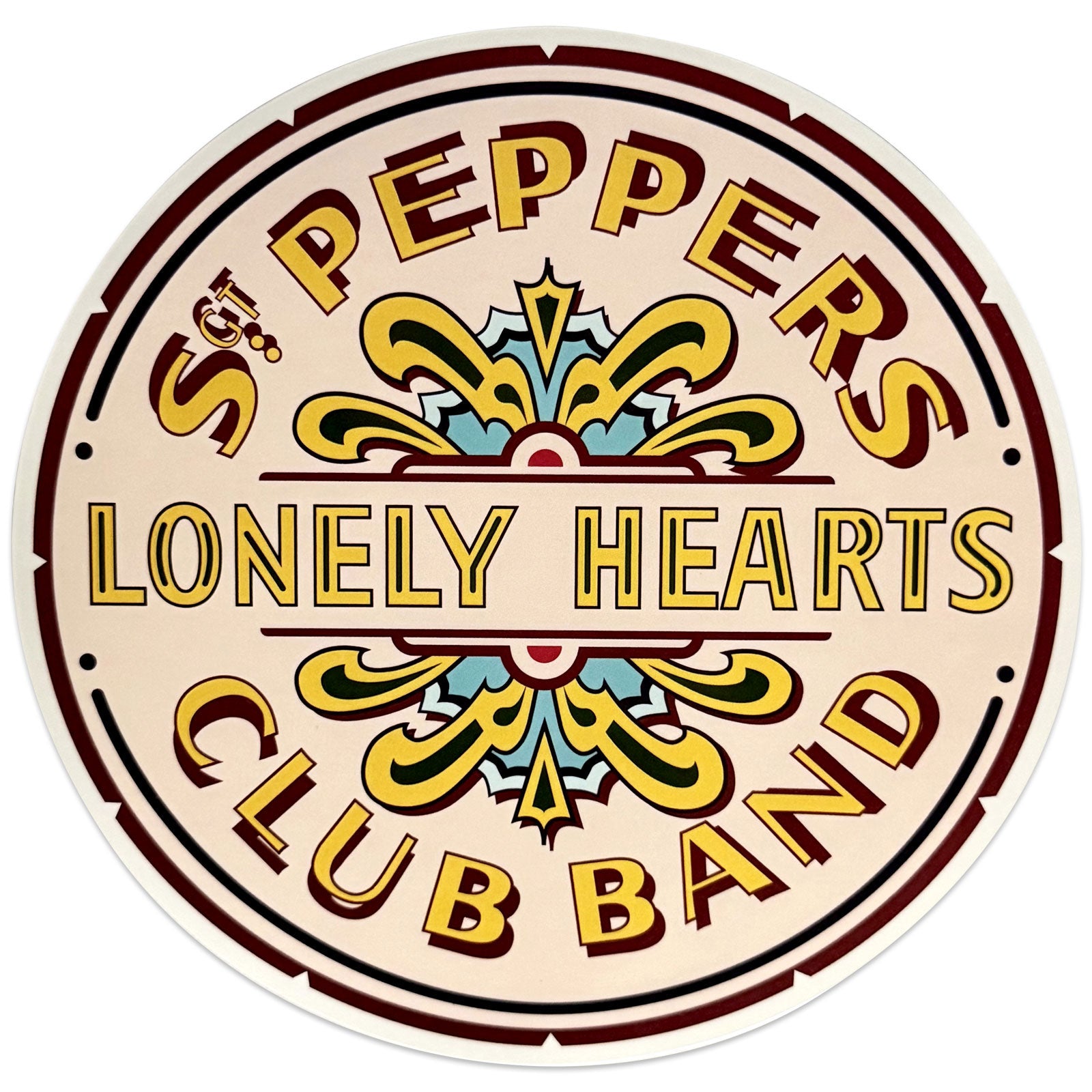The Beatles Sticker: Sgt Pepper Drum