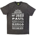 The Beatles Unisex Stone Wash T-Shirt: Mr Kite (Charcoal Grey)