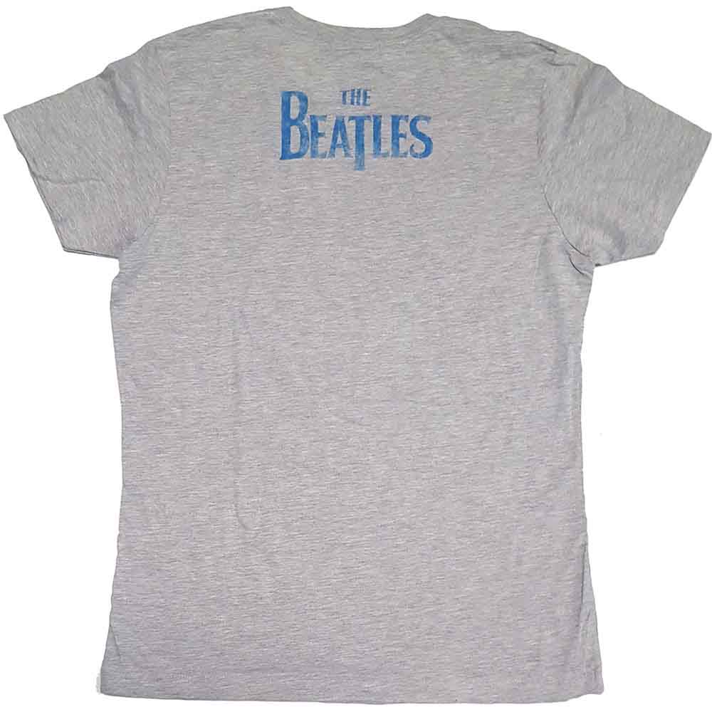 The Beatles Ladies T-Shirt: Vintage Ob La Di (Grey) (Back Print)