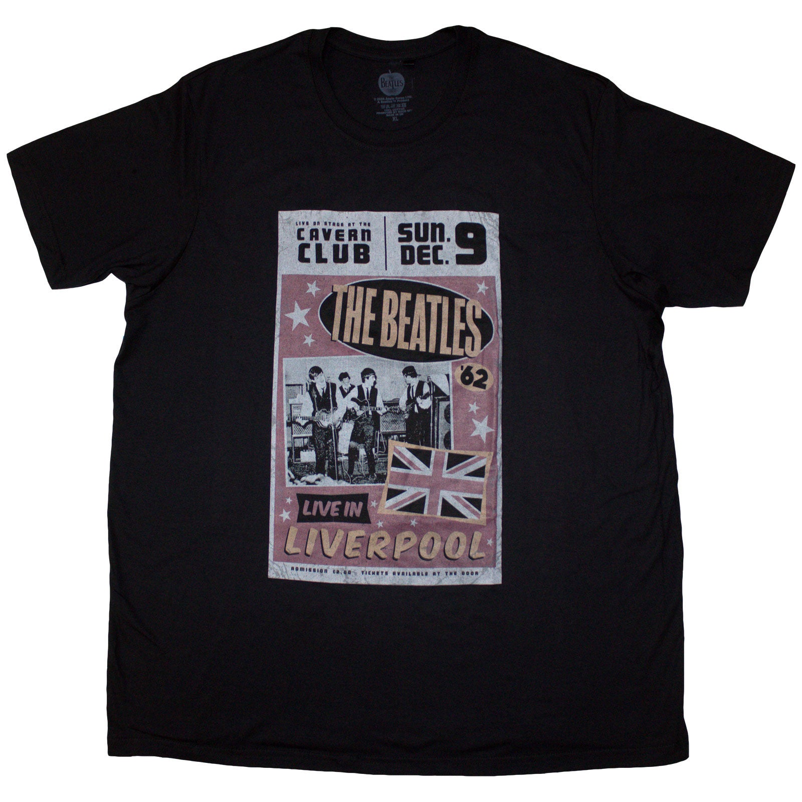 The Beatles Ladies T-Shirt: Live in Liverpool (Black)