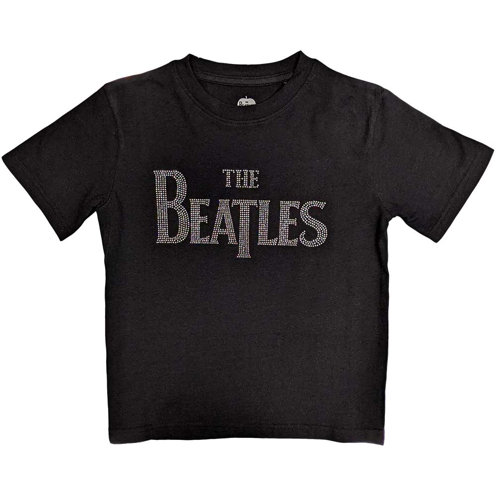 The Beatles Kids T-Shirt: Drop T (Black) (Embellished)