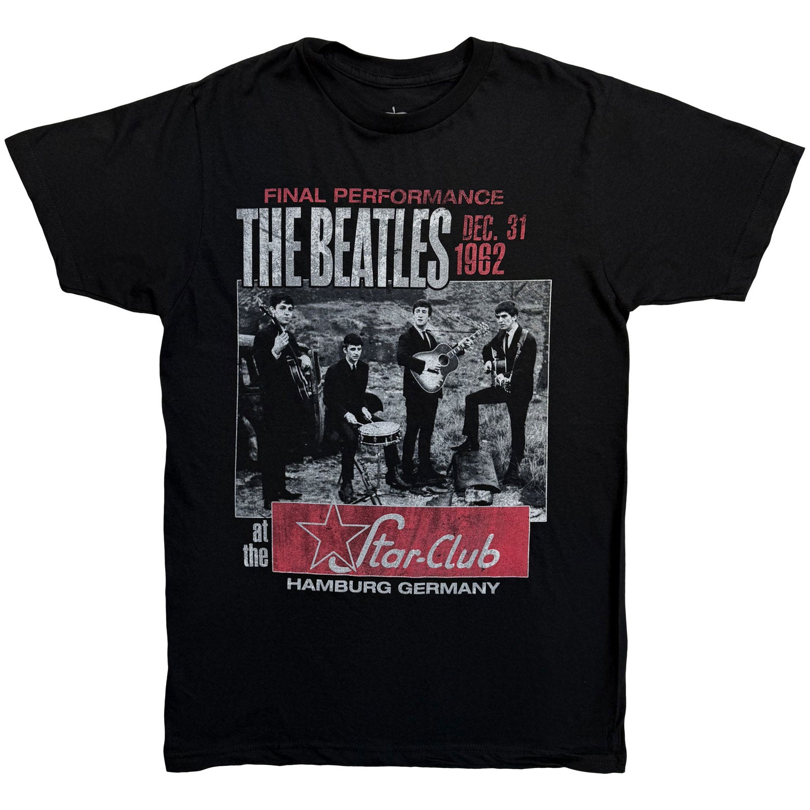 The Beatles Unisex T-Shirt: Star Club, Hamburg (Black)