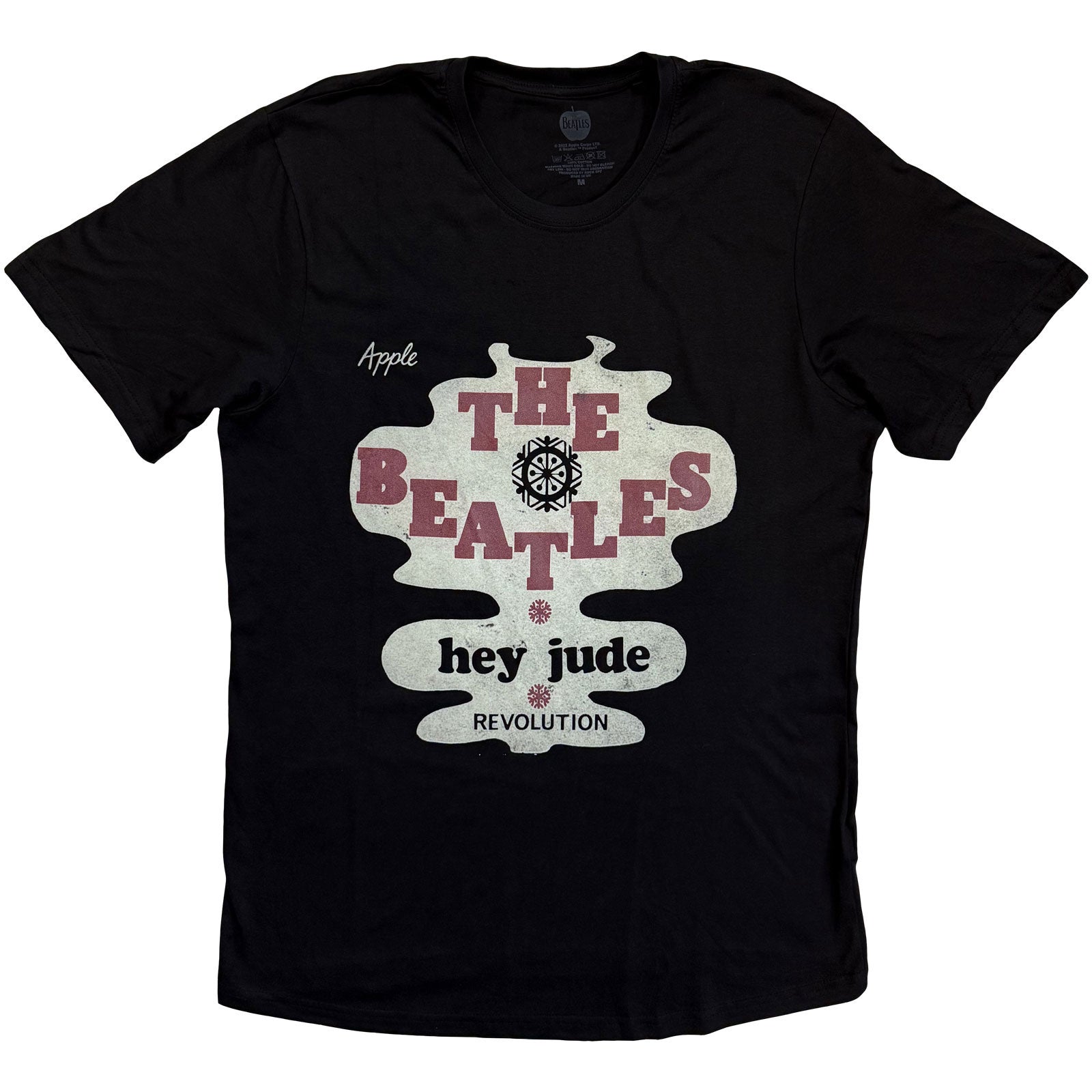 The Beatles Unisex T-Shirt: Hey Jude/Revolution (Black)